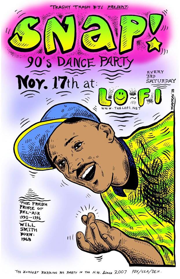 Nov 17 Snap 90s Dance Party at LoFi
