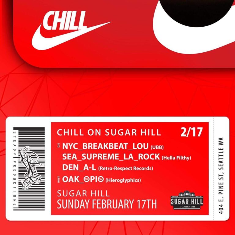 CHILL on Sugar Hill (206 Zulu 15th Anniversary Afterparty)