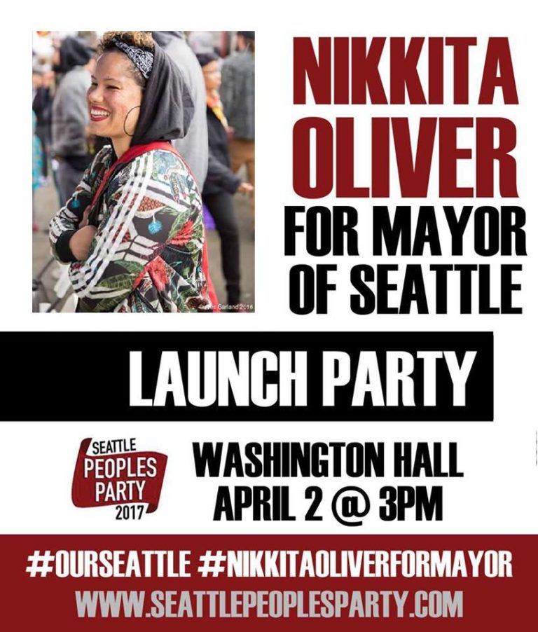 Launch Party: Nikkita Oliver for Mayor