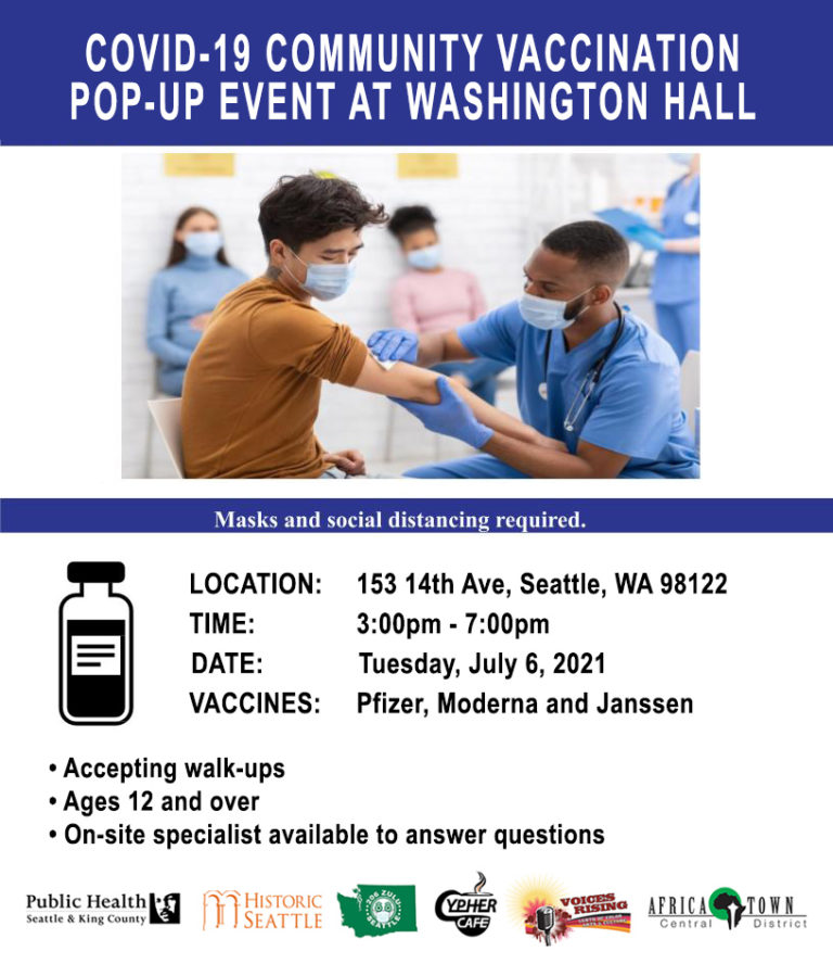 COVID-19 Community Vaccination Pop-Up 3 at Washington Hall