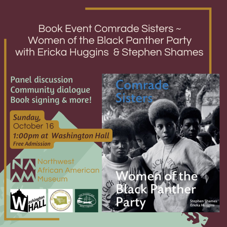 Book Event  Comrade Sisters – Women of the Black Panther Party with Ericka Huggins & Stephen Shames