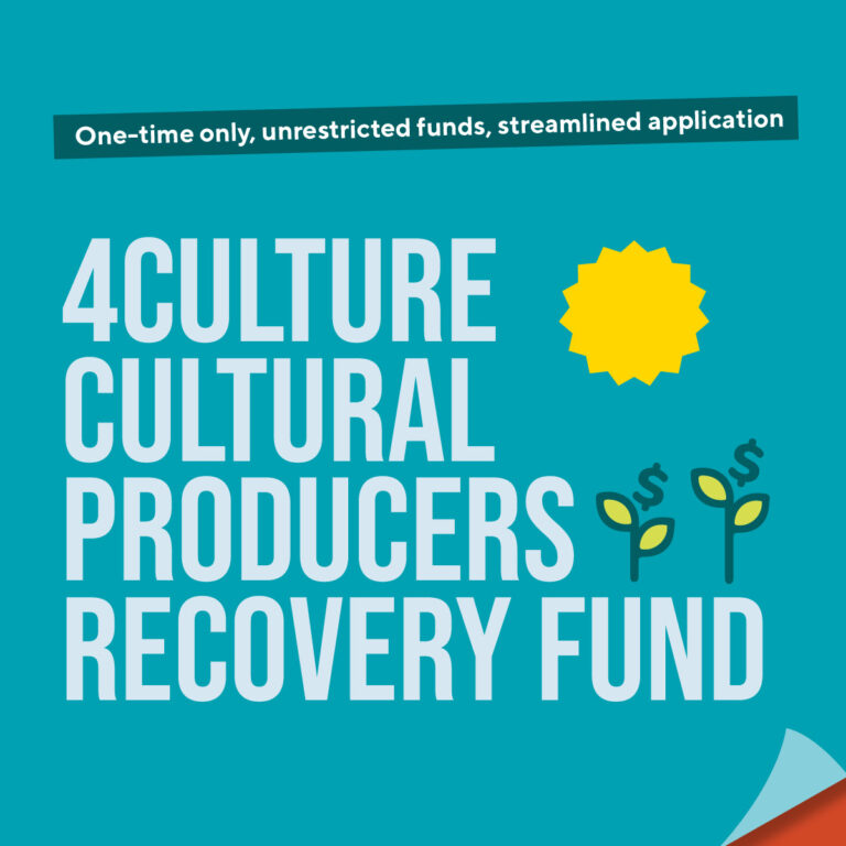 4Culture Cultural Producers Recovery Fund