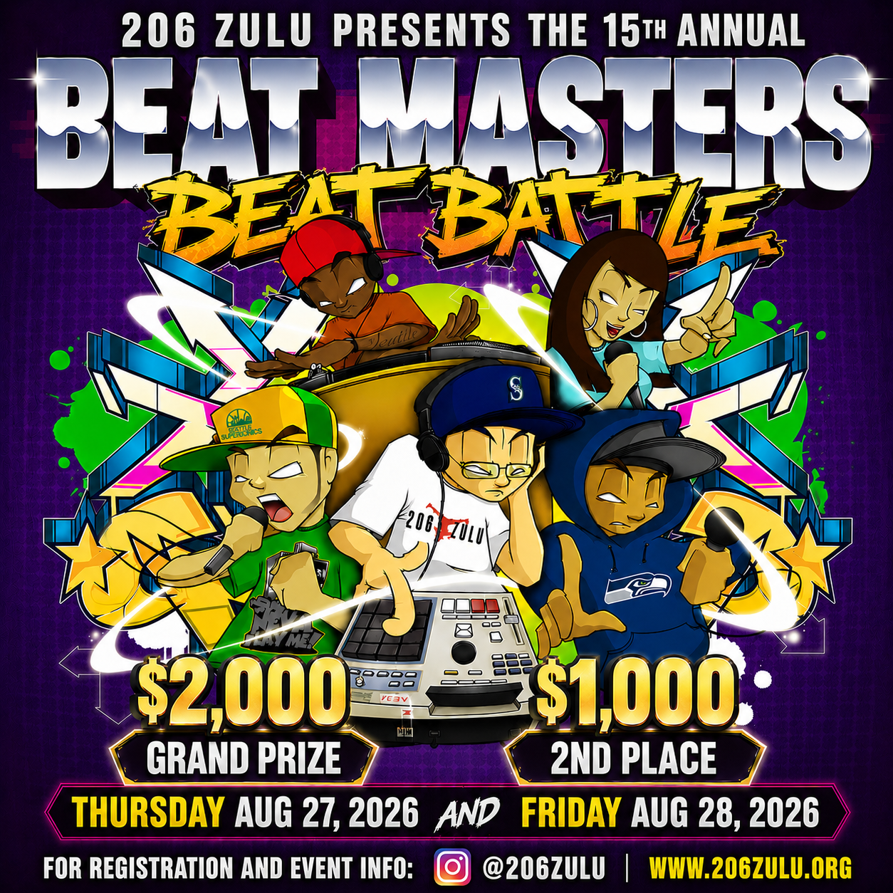 15th Annual Beat Masters Beat Battle | 206 Zulu