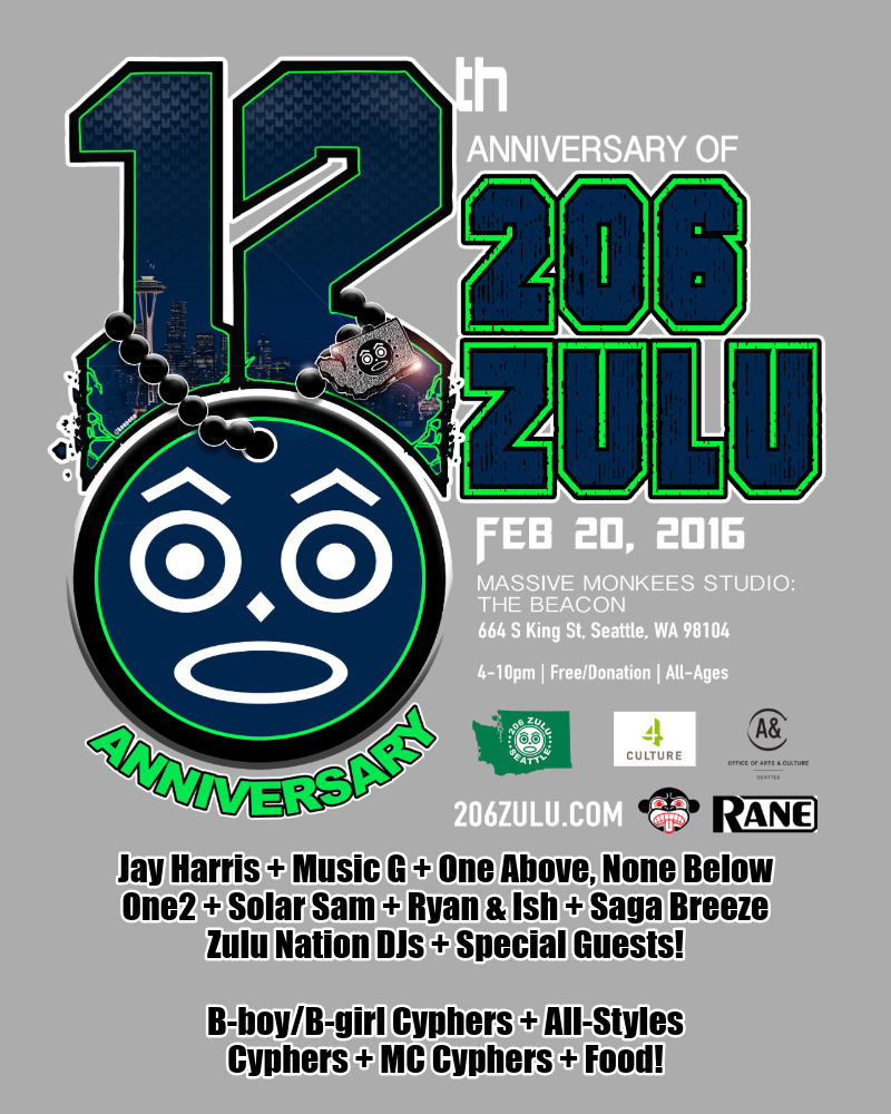 12th Annual 206 Zulu Anniversary, 2016