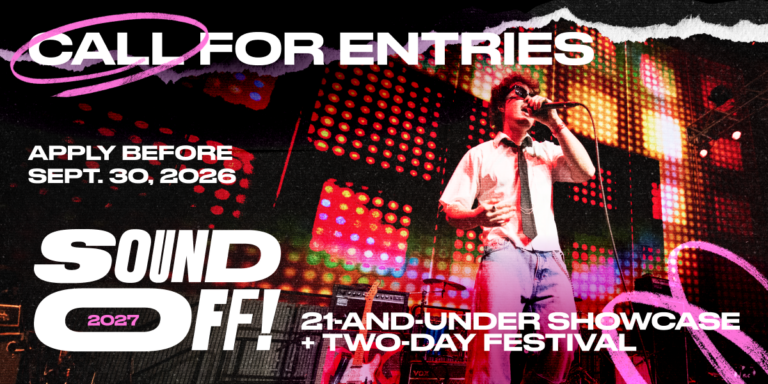 Applications for Sound Off! 2027 are open
